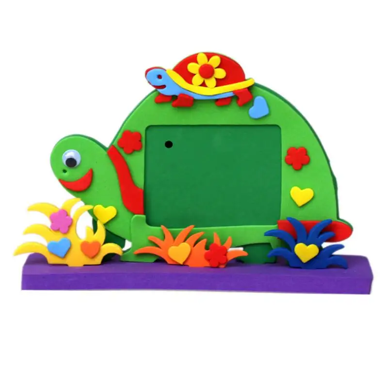 

EVA Foam Cartoon Photo Frame for Kids Child DIY 3D Stickers Photo Frame Handmade Block Toy Paste Frame Craft Gifts