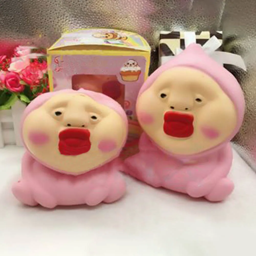 Toys Red Peach Slow Rising Cream Scented Squeeze Doll Toy kids Fun Jokes Props Pranks Maker Trick Novelty Toy Kobito fairy Peach
