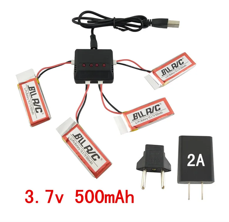 BLLRC вертолет литиевая батарея hubsan X4 H107L/C/D SYMA X5C X5SW V252 самолет Запасные части 5 шт 3 7 V