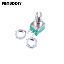 5pcs RK097G 20K single linked potentiometer B20K with a switch audio 6pin shaft 15mm amplifier sealing potentiometer