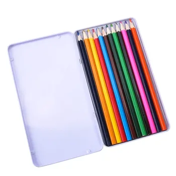 

Watercolor Pencils Set 12 Pack Presharpened Water Soluble Nontoxic Colored Pencils For Coloring Drawing Layering With Tin Box