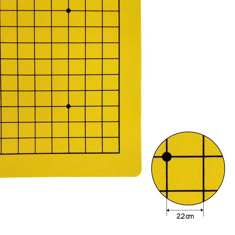 Игра Yernea Go шахматная доска с одной стороны Weiqi Синтетическая кожа фланелет 19