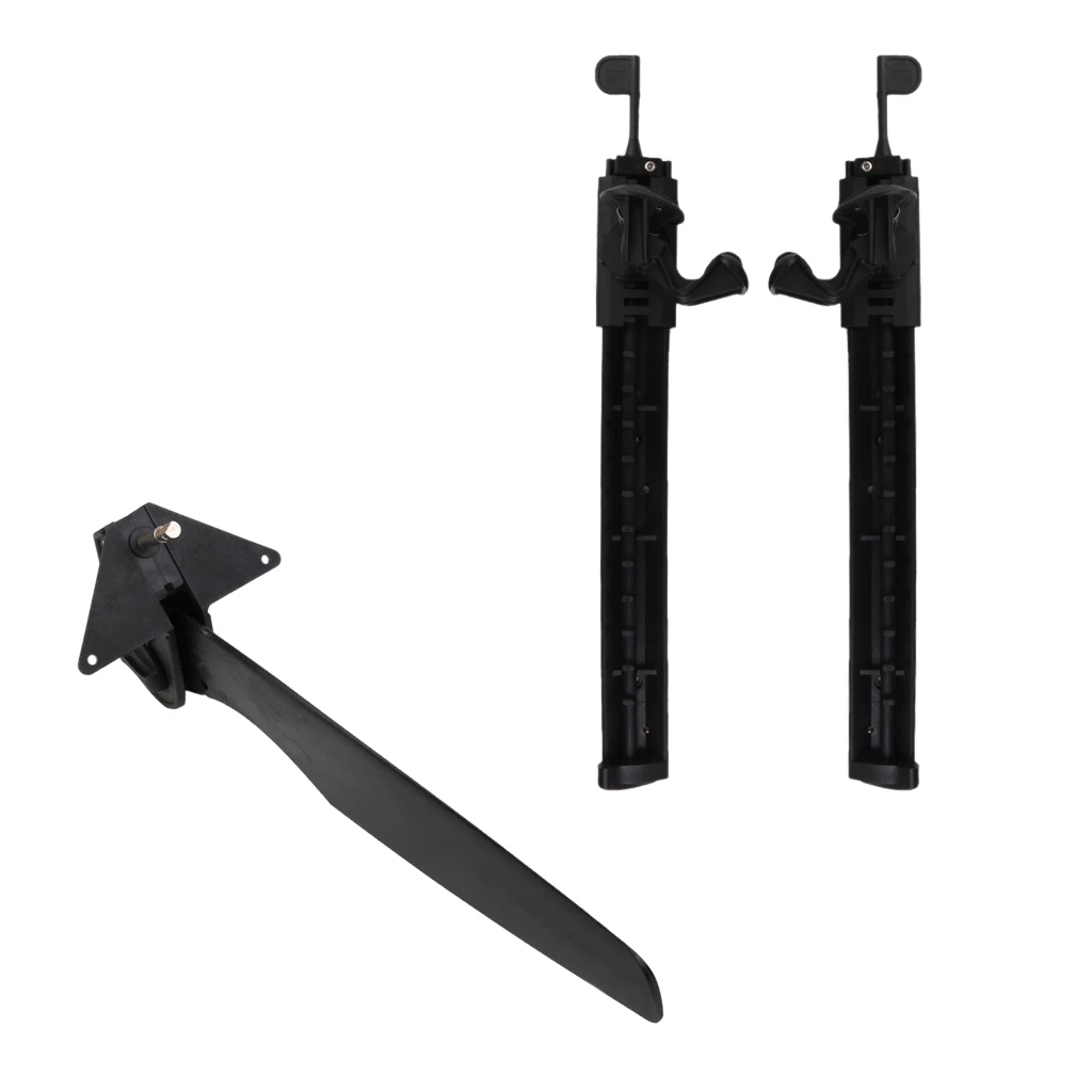 Utility Kayak Direction Control Set 1 Pair Adjustable Foot Braces Pedals & Kayak Rudder High Quality Kayak Foot Brace 