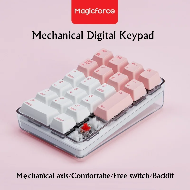Новая Проводная Механическая клавиатура Magicforce Crystal с 21 клавишей USB внешняя