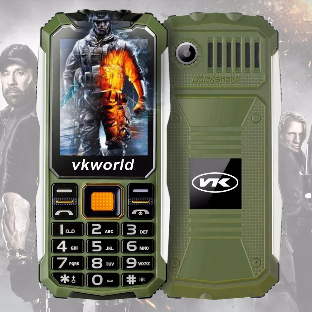 Оригинальный vkworld Stone V3S 2 4 дюймов мобильный телефон GSM FM русская клавиатура на две