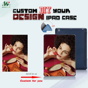 

Customize Case For iPad PRO 11 2018 Mini 2 3 4 5 DIY Magnet Flip Cover Custom Case For ipad 9.7 2017 2018 2019 SOFT SILICON BACK