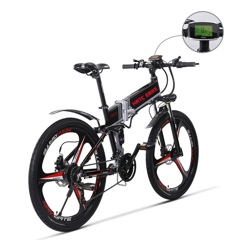 26inch electric mountain bike 500W high speed 40km/h fold electric bicycle 48v lithium battery hidden in frame EMTB