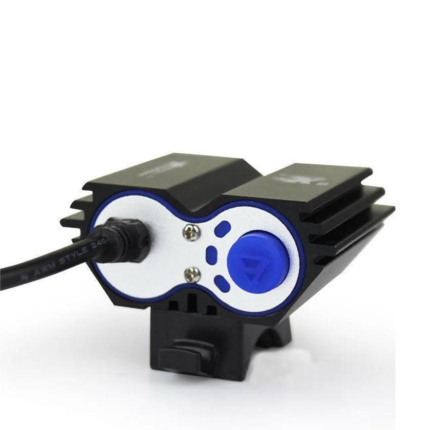 Online SolarStorm X2 Wasserdichte Fahrrad Licht 5000LM 2 X T6 LED Front Scheinwerfer Dual Lampen für Radfahren Led fahrrad + 18650 batterie