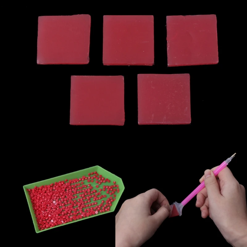 Hot Selling 5Pcs/Set DIY 5D Diamond Painting Glue Clay Embroidery Cross