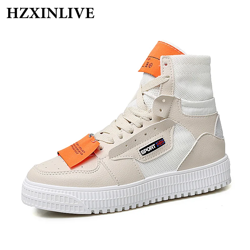 

HZXINLIVE 2018 Women Boots New Wild Winter Shoes Waterproof Cuffs Increased Shoes High Tube Mesh Platform Boots Zapatos Mujer