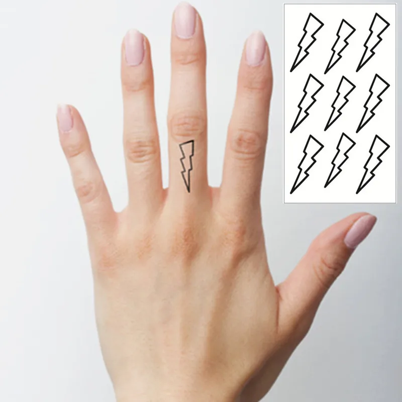 

SHNAPIGN Lightning Flash Tattoo Hand Sticker 10.5*6cm Small Waterproof Henna Beauty Temporary Body Sticker Art FREE SHIPPING