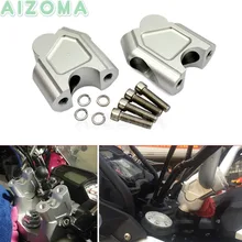 2x Мотоцикл 7,8 ''(22 мм) Руль поднимающийся руль Крепление Зажим адаптер 40 мм Подъем для Suzuki GSF 1250 S SV650 SV1000 DL25 GW250 S/F