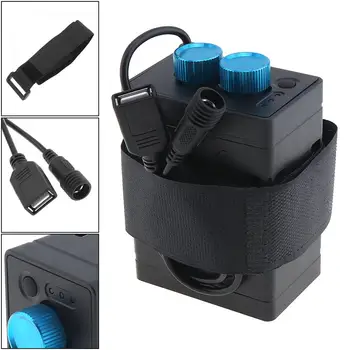 

Portable Waterproof IP67 Battery Case Box with USB Interface Support 6 x 18650 Battery for Bicycle LED Light