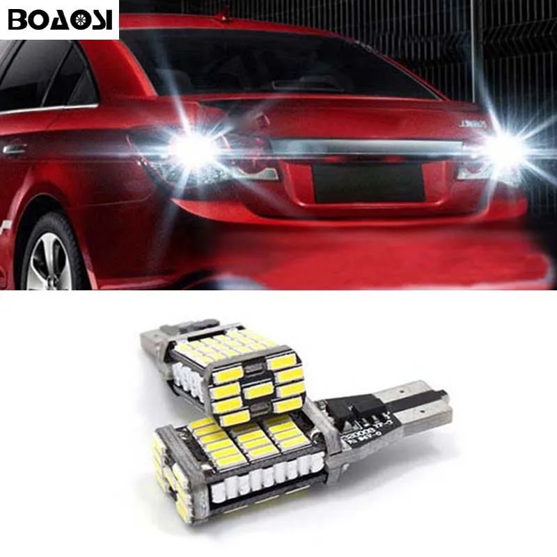 

BOAOSI 2x White Canbus Error Free T15 W16W Car LED Backup Reverse Lights lamps For Chevrolet Cruze Malibu Epica CAPTIVA Equinox
