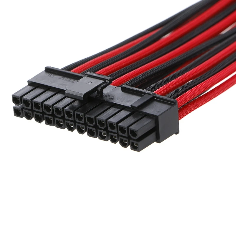 ATX Power Supply 24 PIN Female to Male 20 4P 18AWG PSU Extension Power Cable 2019 5