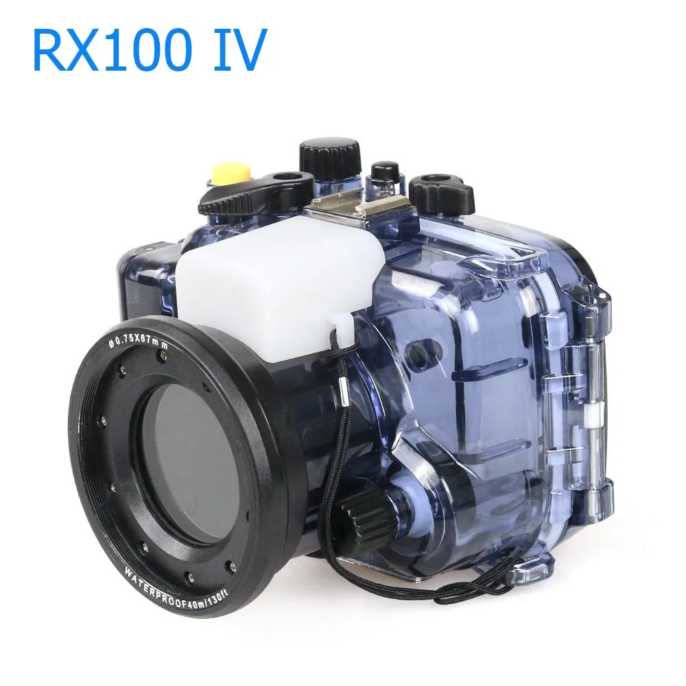Водонепроницаемый чехол для sony RX100 II III IV фотография подводный 40 м защитный корпус оборудование для дайвинга аксессуары для камеры - Цвет: For Sony RX100 IV