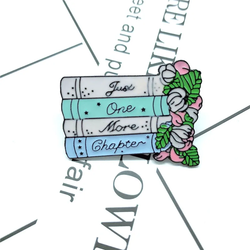 

New fashion JUST ONE MORE CHAPTER flower garlic children cartoon fun plant badge denim backpack pendant jewelry gift