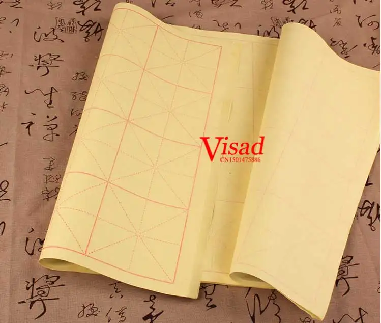 Papel de Arroz para a Pintura Half-cozido Chinesa Caligrafia Pratique Papel 9*9 cm