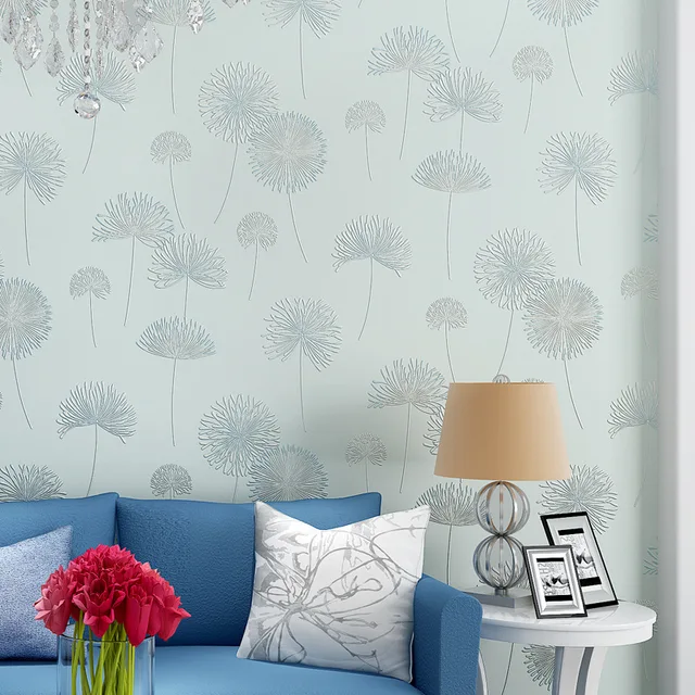 Modern Rustic Floral Wallpapers Dandelion Wallpaper For Walls Purple Wall Paper Bedroom Girls Room Pink Green In From Home Modern Rustic Floral Wallpapers Dandelion Wallpaper For Walls Purple Wall Paper Bedroom Girls Room Pink Green In From Home