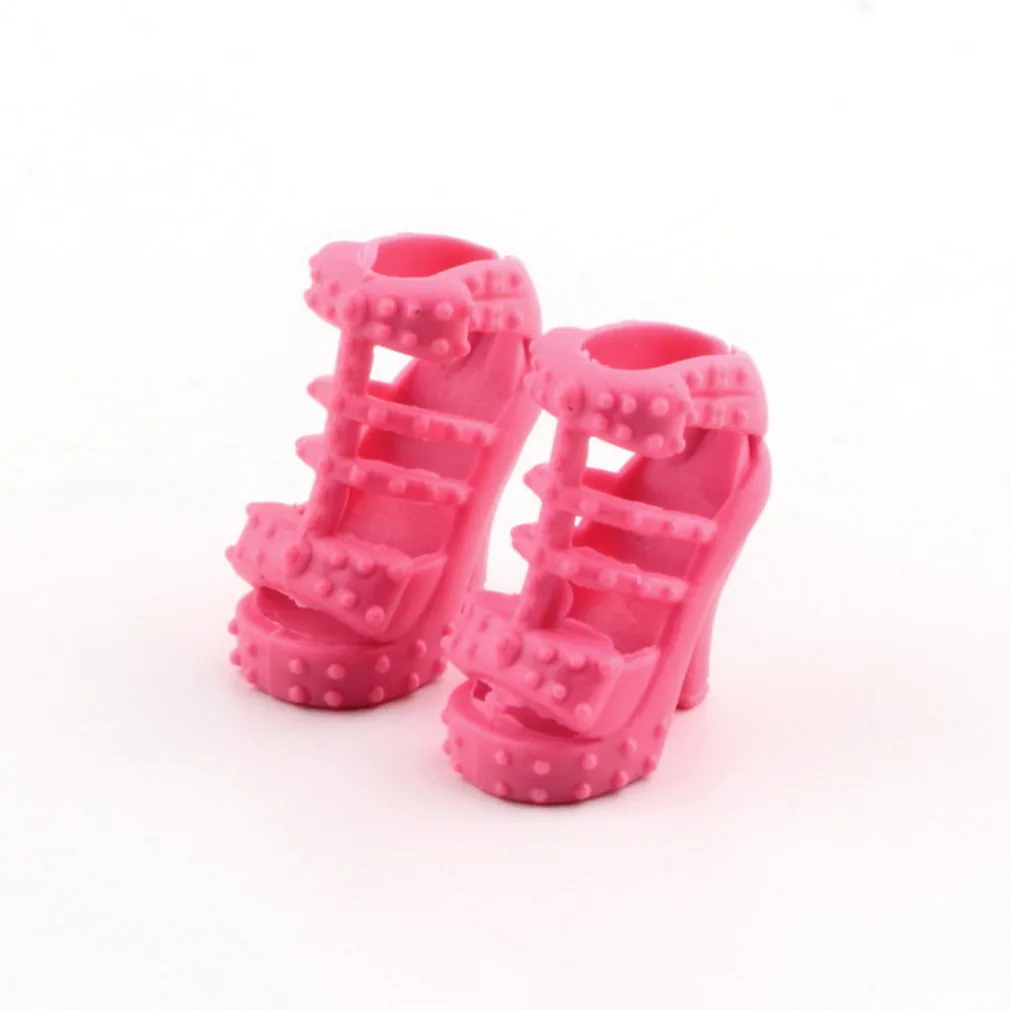 Toys Fashion Colorful Assorted Shoes Different Styles Fashion 12 pairs Cute For Doll Best Gift Girl