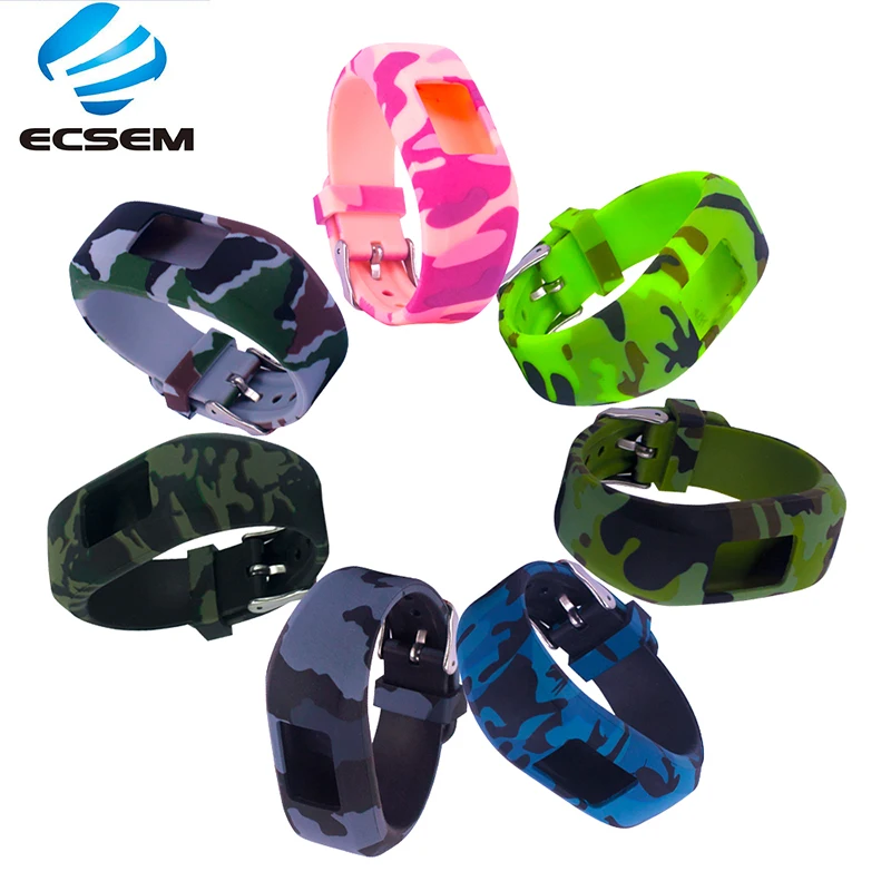 

ECSEM Bracelet Strap for Garmin Vivofit jr/Vivofit jr 2 Replacement Band(Kid's Bands) Silicone Sports Wristband Bracelet Unisex