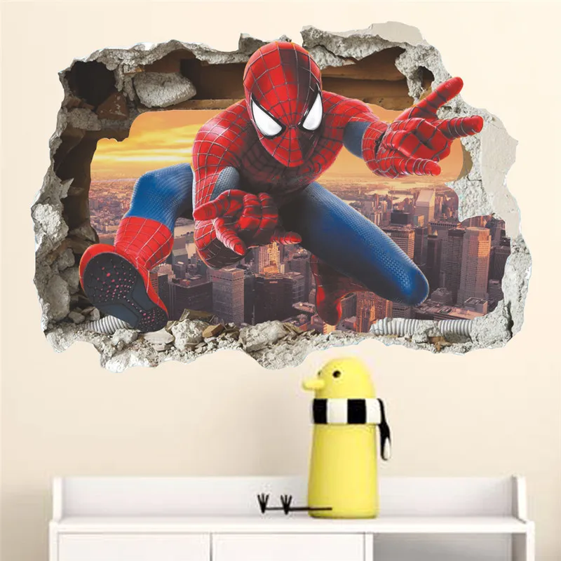 Дисней Человек-паук наклейки детская комната фон украшения наклейки гостиной диван украшения наклейки - Цвет: Армейский зеленый