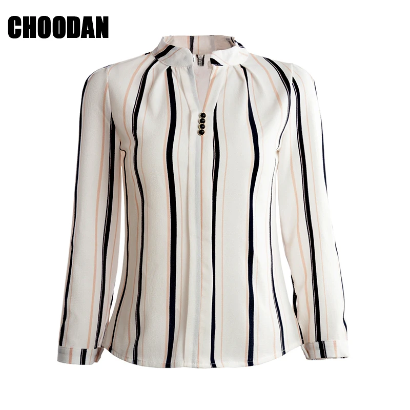 Женская шифоновая блузка с рукавом три четверти в полоску и клетку|women clothes|chiffon