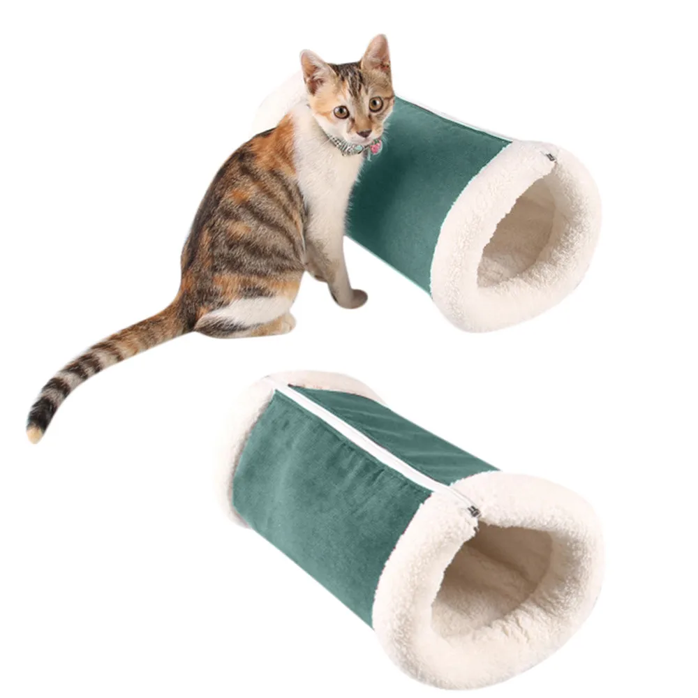 

Dual-Use Pet Nest Pet Bed Dog House Soft Warm and Comfortable Cat Dog Sweet Room tube kitty house for cat house cat supplies