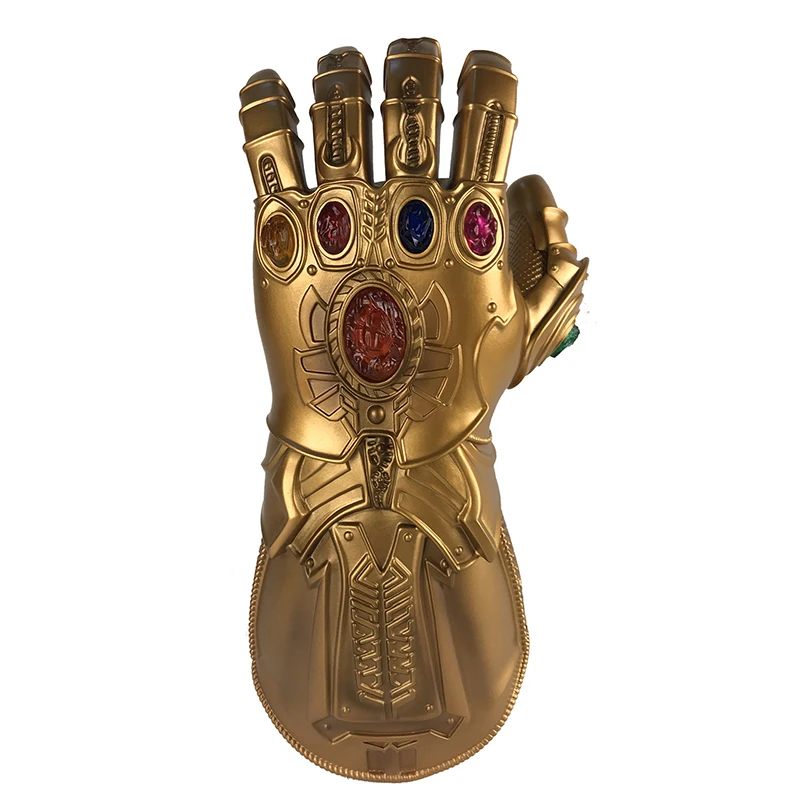 Взрослые дети Мстители Endgame IronMan Infinity Gauntlet камни съемный светодиодный свет Косплей танос латексные перчатки супергерой оружие