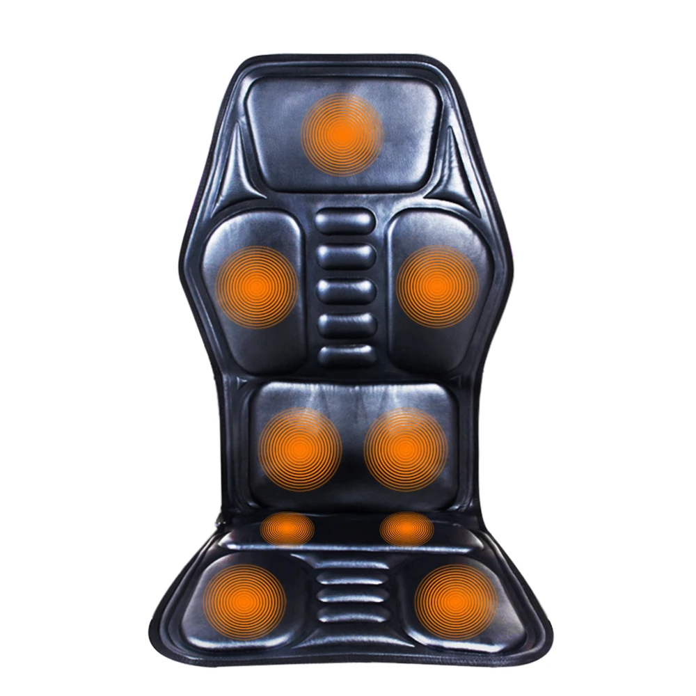 

Heat Vibrate Cushion Back Neck Massage Electric Car Home Office Seat Massager Heated Back Massage Seat Topper Chair Massage
