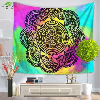 

Indian Bohemian Mandala Tapestry Wall Hanging Sandy Beach Picnic Throw Rug Blanket Camping Tent Travel Mattress Sleeping Pad