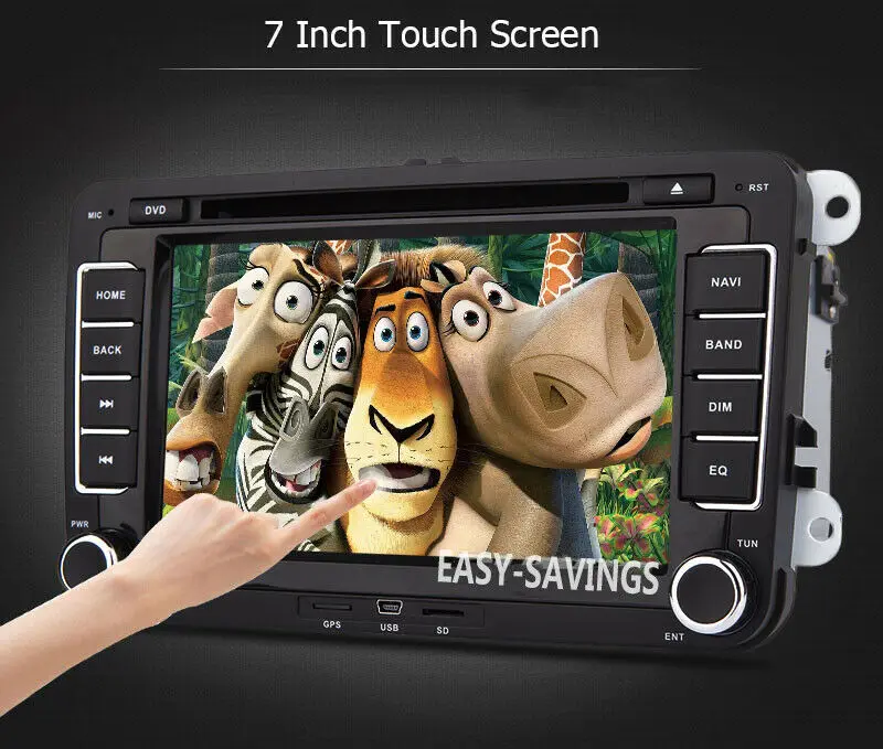 Perfect Android 9.1 7inch 2Din Car DVD Player Autoradio For VW/Volkswagen/Skoda/Seat/Passat/POLO/GOLF Octa Core Car GPS Navigation WIFI 5