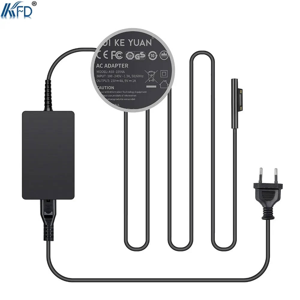KFD 15V 4A AC Adapter Power Supply Charger for Microsoft Surface Book