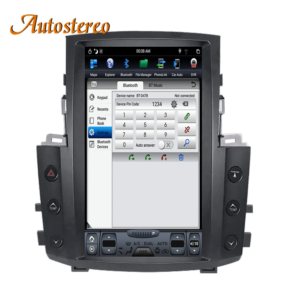 Excellent Tesla style Android 9.0 Car GPS Navigation Auto No DVD Player For Lexus LX570 radio tape recorder head unit multimedia player 3