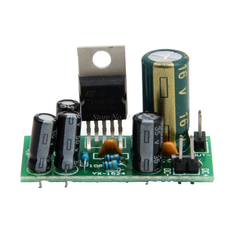DC 12V 18W 1 CH сабвуфер V3 TDA2030A стерео цифровой аудио усилитель плата DIY Прямая