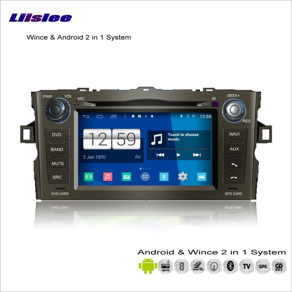 Best Liislee Car Android Multimedia For Toyota Corolla Hatchback / Auris Radio CD DVD Player GPS Navi Map Nav Navigation Audio Video 2