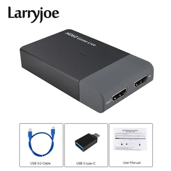 

Larryjoe Ezcap261M USB 3.0 HD Video Game Capture 4K 1080P Game Live Streaming Video Converter for XBOX One PS4 PS3