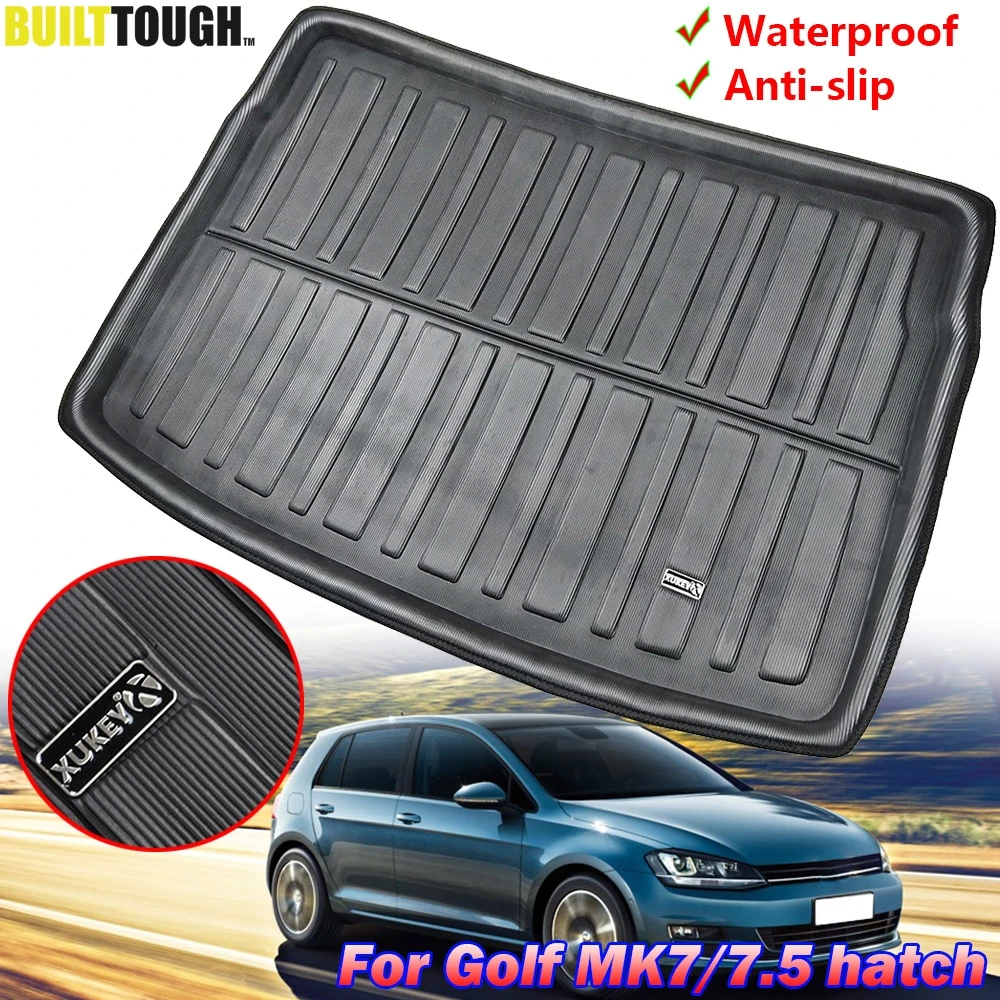 Задний коврик для багажника поднос напольный грязь Volkswagen VW Golf GTI R Mk7 хэтчбек 2013 2014