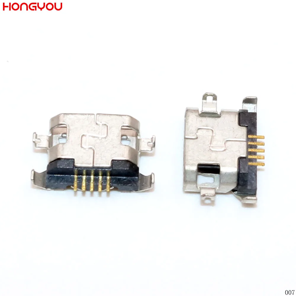 

100PCS/Lot Micro Usb Charge Dock Socket Port For Lenovo A670 S650 S720 S820 A830 A850 S939 S658T Charging Connector