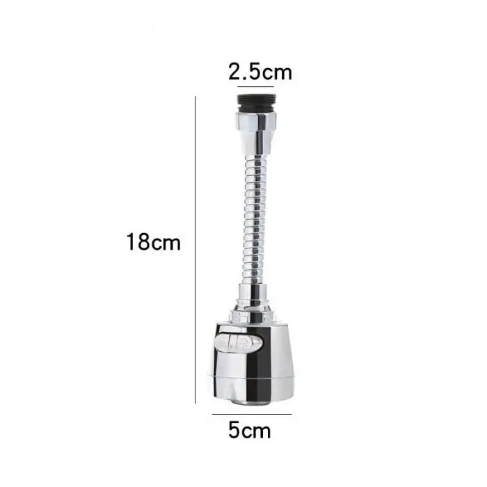 1pc Household Water Faucet Filter Extender Rotating Anti-splash Water Tap Booster Shower XB 66