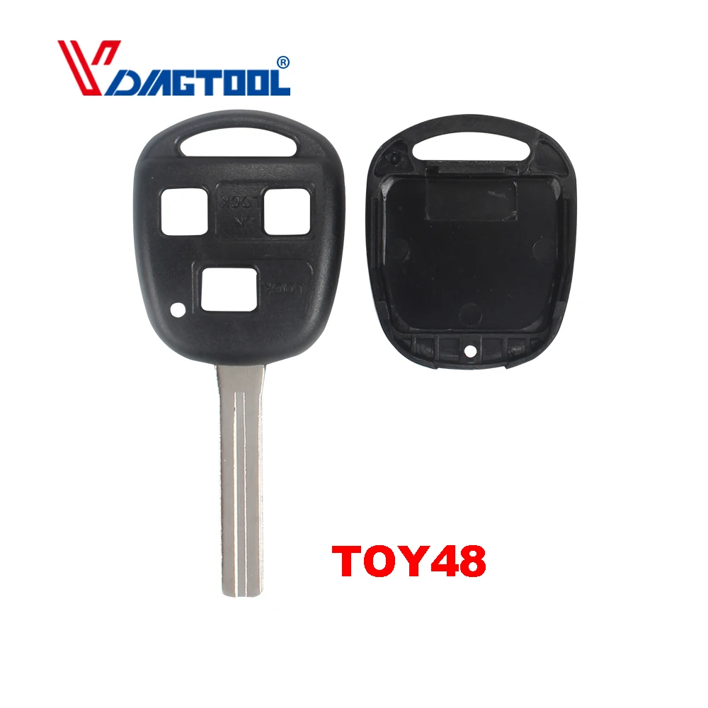 

VDIAGTOOL Replacement Housing Shell Remote Key Case Fob 3 Buttons For Lexus For Toyota CAMRY RAV4 Corolla PRADO YARIS TOY48