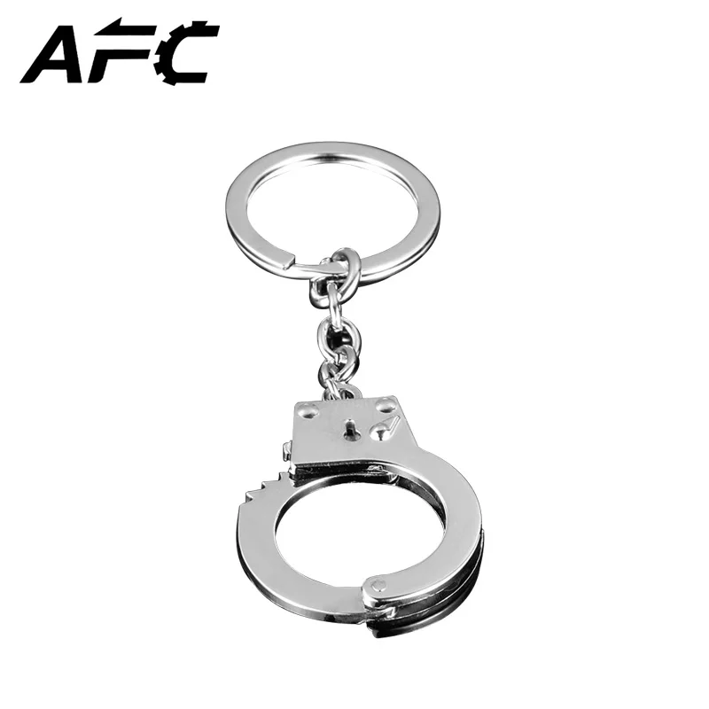 

Car Key Ring Fashion Metal Keychain Hot Key Chain Analog Handcuffs Model Automobile Key Rings Gift Auto Accessories
