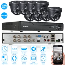 Kkmoon 8ch CCTV Системы 1080n HDMI AHD видеонаблюдения DVR 8 шт. обнаружения движения Ночное Видение безопасности Камера 960 P Камера наблюдения комплект
