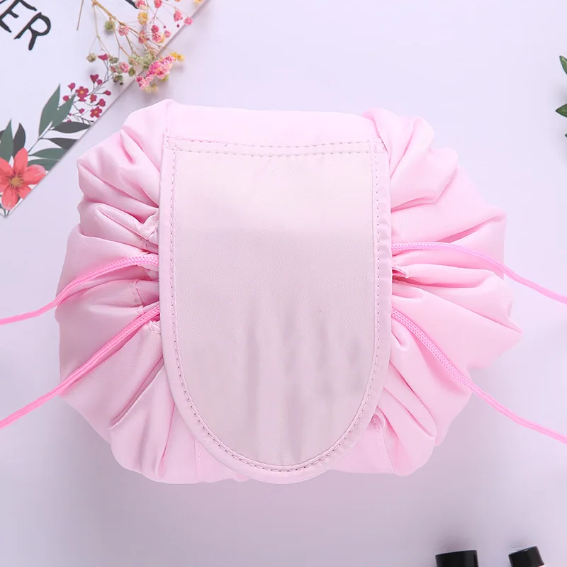 Women Travel Drawstring Storage Pouch Cosmetic Bag Organizer Makeup Cases Beauty Toiletry Kit Tools Wash Storage Bag