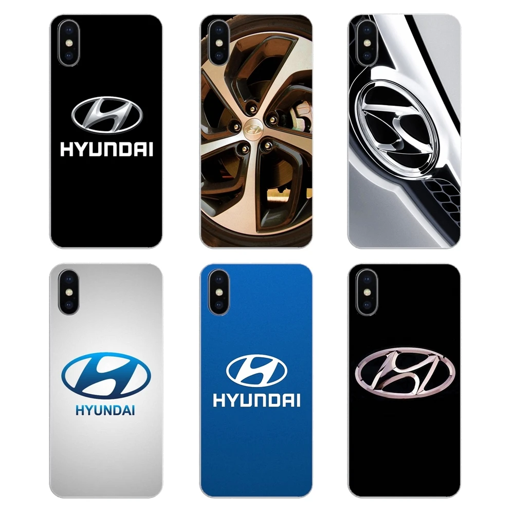 For Huawei Honor 8 8C 8X 9 10 7A 7C Mate 20 Lite Pro P Smart Plus Hyundai Car Logo Pattern Silicone Phone Shell Cover |