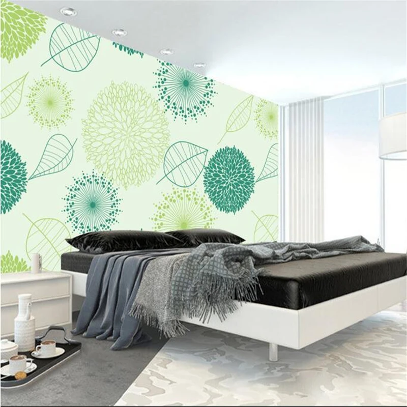 

Custom Wallpaper 3d Hand Painted Fresh Elegant Nature Flowers Wallpapers Leaves Photo Wallpaper Mural For Living Room Bedroom