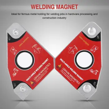 

2PCS/Set Multi-Angle Welding Magnet 30/60/45/90 Degree Neodymium Magnetic Clamp For Electric Welding Iron Suction Holding