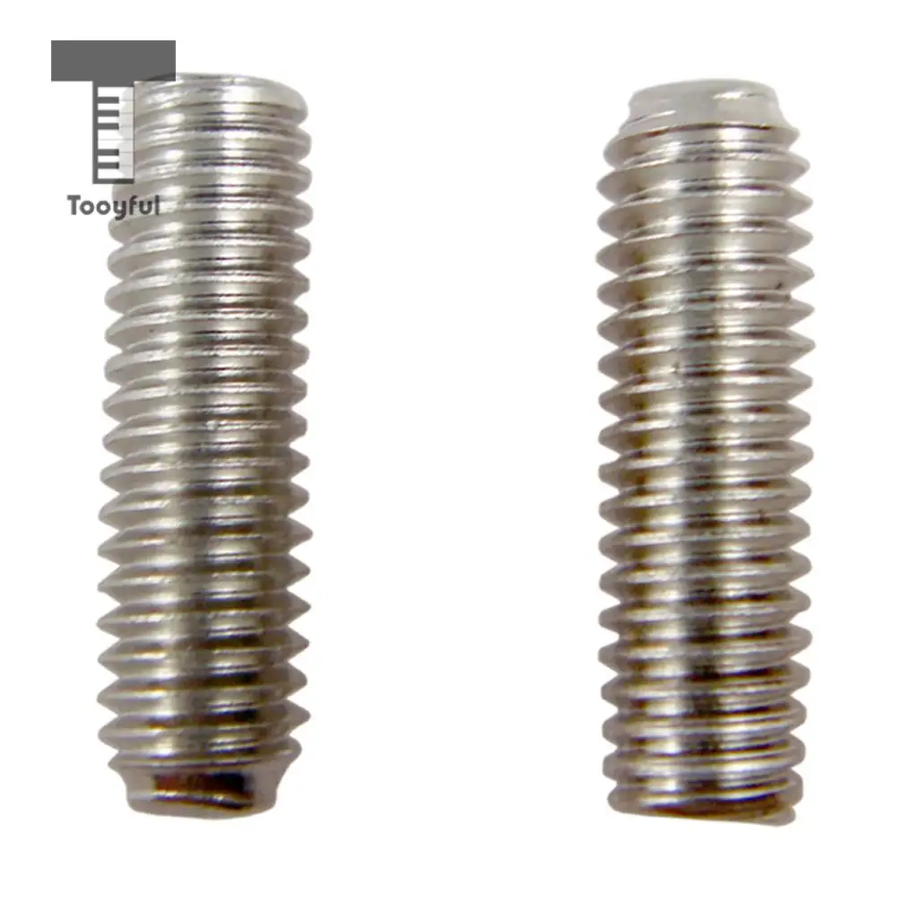 24 Pieces Metal Portable Electric Guitar Hexagon Screws Saddle Bridge for Strat Tele Electric Guitar Tremolo Bridge Parts Silver