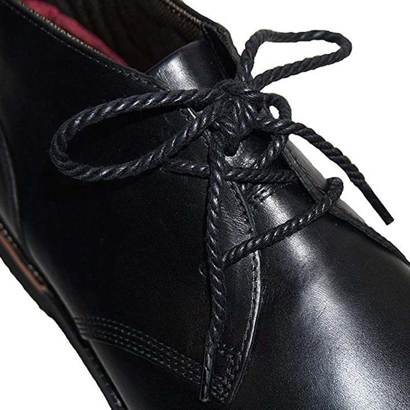 1 пара водонепроницаемые шнурки круглые кожаные шнурки для обуви обтягивающие ботинки шнурки для отдыха на открытом воздухе Классическая обувь кружева 120 см