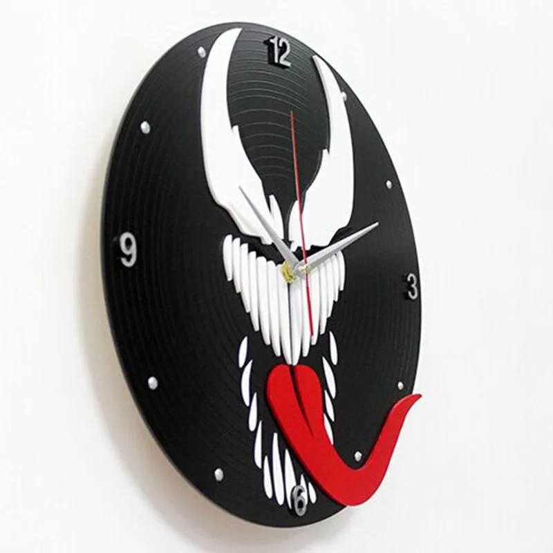 Одежда «Супергерои» Форма Виниловая пластинка часы Творческий полый Marvel Comics настенные часы знаменитого фильма висит часы